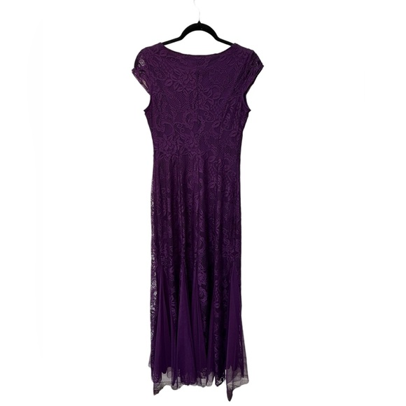 Candelite Purple Floral Formal Dress size Small - Picture 4 of 9